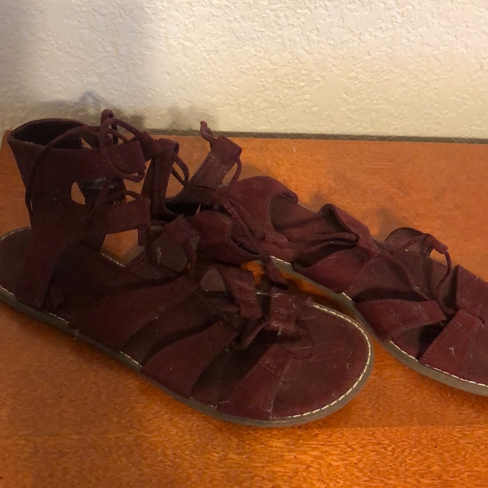 TARGET: maroon gladiator Sandals - Picture 2 of 2